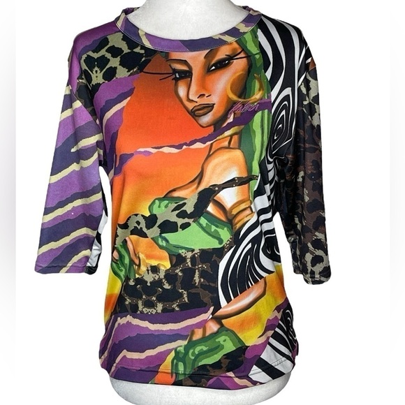 RARE Vintage 1990's Women's FUBU Collection Hip Hop Shirt Black Girl Magic, XL